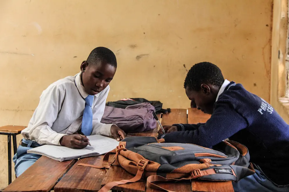 Students empowered through education in a classroom